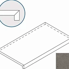Керамогранит Ступень Италон Дискавер/ discover x2 fume scalino frontale 33x60 33x60