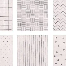 Керамическая плитка Вставка Аксима Адажио d светлая набор из 6 плиток 20x20