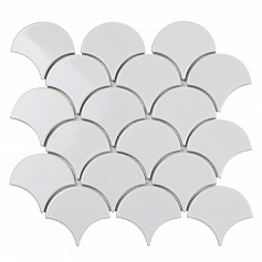 StarMosaic Fan Shape White Glossy белый 