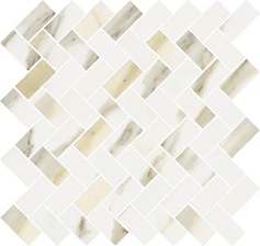 Италон Мозаика Италон  Стелларис Калакатта Голд Кросс 29,7х31,5 белый 