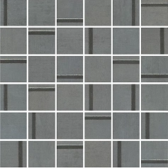 Керамическая плитка Декор kerama marazzi mm13131 Гварди 1 мозаичный синий матовый обрезной 30x30