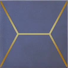 Керамогранит Декор Витраж синий 15x15