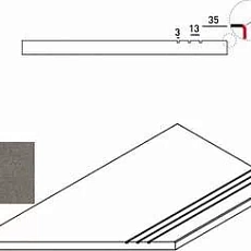 Керамогранит Ступень Италон Дискавер/ discover x2 fume bordo grip sx Левый 30x60 30x60