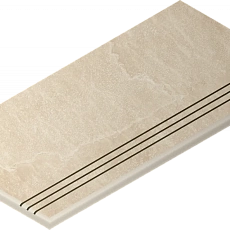 Ступени Италон Материя/ materia x2 Магнезио 120 Закругленная Грип Левая 620040000206 Бежевый 30x120