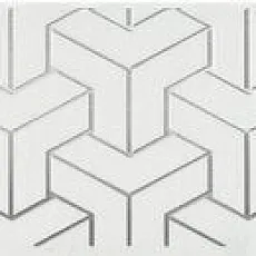 Керамогранит Бордюр Ломбардиа белый 5,4x25