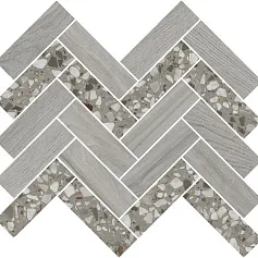 Керамическая плитка Декор kerama marazzi t042\sg5267 Монтиони мозаичный серый 34x35.5