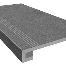 Ступени Комплект estima ln03 Луна/ luna anthracite (Ступень 33x120 Непол. Прямоугол. Бортик С Насечками + Подступенок 14,5x120) 33x120