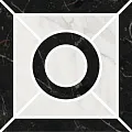 Керамогранит Декор Фрагонар наборный черный 9,9x9,9