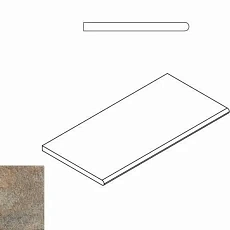 Керамогранит ЭМЕРАЛЬД БОРТИК 30x60 ЗАКРУГЛЁННЫЙ 30x60