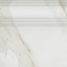 Керамическая плитка Плинтус Прадо белый обрезной 20x40