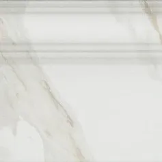 Керамическая плитка Плинтус Прадо белый обрезной 20x40