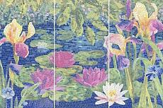 Керамическая плитка Панно Сад Моне лаппатированный 60x90