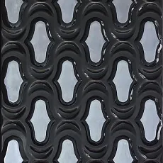 Керамическая плитка opium graphite декор 25x36