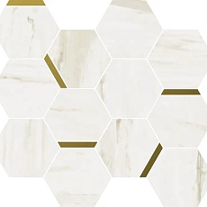 Мозаика Италон  Стелларис/ stellaris Каррара Айвори Шик 28,3Х32,8 30x30