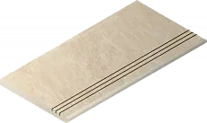 Ступени Италон Материя x2 Магнезио 120 закругленная грип правая 620040000204 бежевый 30x120