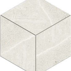 Мозаика estima ma00 Аметис Мармулла/ ametis marmulla Кьюб ivory Белый Полир. 25x29