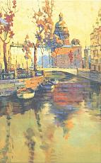 Керамическая плитка декор павловск пейзаж 25x40