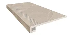 Ступени Комплект estima te01 terra beige (Ступень 33x120 непол. прямоугол. бортик с насечками + Подступенок 14,5x120) 33x120
