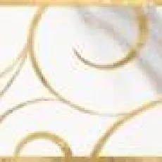 Керамическая плитка Миланезе Дизайн/ milanese design Бордюр Флорал Каррара 6x60