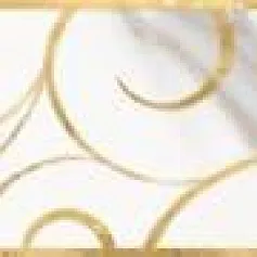 Керамическая плитка Миланезе Дизайн/ milanese design Бордюр Флорал Каррара 6x60