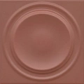 Керамическая плитка Декор kerama marazzi obe003 Аква Альта 2 красный матовый структура 20x20