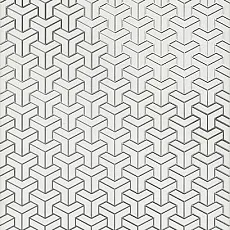 Керамогранит Декор Ломбардиа белый 25x40