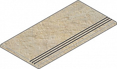Италон СЭНД СТУПЕНЬ ЗАКРУГ.ГРИП 30X60 ЛЕВ бежевый для дома для крыльца для офиса для улицы