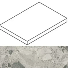 Ступени Континуум/ continuum Стоун Грэй Ступ. Угл.лев 33x160