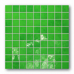 Tubadzin Majolika 14 square мозаика зеленый для ванной для кухни