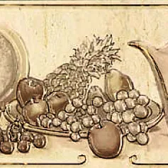 Керамическая плитка Тоскана alames бордюр 11,7x25