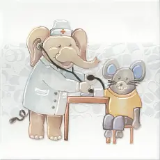 Керамическая плитка Декор kerama marazzi vt\a503\5009 Айболит 3 20x20