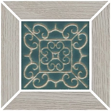 Керамическая плитка Вставка kerama marazzi id151 Тровазо наборный серый светлый матовый 13x13