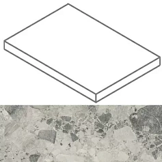 Ступени Континуум/ continuum Стоун Грэй Ступ. Угл.пр 33x160