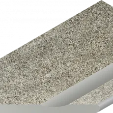 Керамогранит Бортик Нордика Сильвер с выемкой закругленный левый 620090001062 серый 30x60