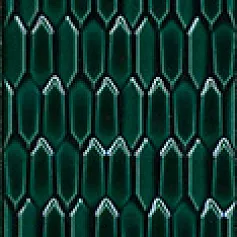 Керамическая плитка Бордюр Левада зеленый темный 7.1x40