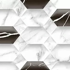 Керамическая плитка Декор gravita 78801846 Карара hexa dec разноцветный 30x90