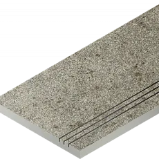 Керамогранит Бортик Нордика Сильвер грип правая 620090001067 серый 30x60