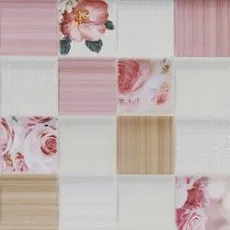 Керамическая плитка романтика розовый низ 03 20x30