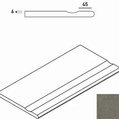 Керамогранит Бортик Италон Дискавер/ discover x2 fume bordo svasato round 30x60 30x60