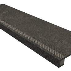 Ступени Комплект estima gb03 Габбро/ gabbro anthracite (Ступень 33x120 Непол. Прямоугол. Бортик С Насечками + Подступенок 14,5x120) 33x120