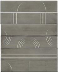 Керамическая плитка Панно kerama marazzi kmp3sta004rn6x Панно Мажорель серый глянцевый из 6 частей 28.5x36