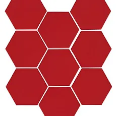 Керамическая плитка Кальсада красный 10,4x12