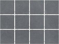 Керамогранит амальфи серый темный, полотно 30х40 из 12 частей 9,9х9,9 9,9x9,9