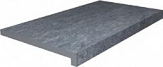 Керамогранит Ступень клеёная тип l Роверелла серый тёмный 34x60