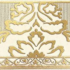 Керамическая плитка Катар/ qatar Бордюр Белый 7,5x25