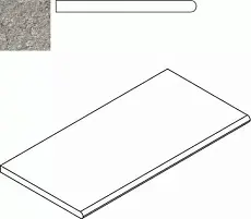 Керамогранит Бортик Италон discover x2 grey bordo round 30x60 30x60