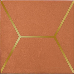 Керама Марацци Декор Витраж оранжевый оранжевый 