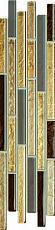 Керамическая плитка venatello brown mosaic бордюр 9,8x37,2