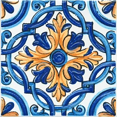 Керамическая плитка Вставка kerama marazzi stg\a490\1146h Капри майолика 9.8x9.8