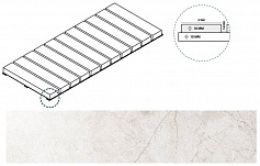 Италон ПУР РЕШЁТКА СТРИМ 10 бежевый для улицы для крыльца